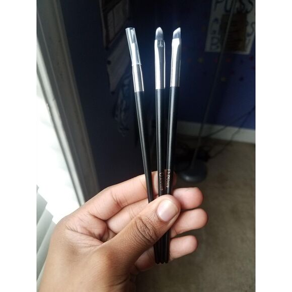 DUcare 10pcs Black Premium Synthetic Kabuki Makeup Brushes With Bag - Picture 3 of 7